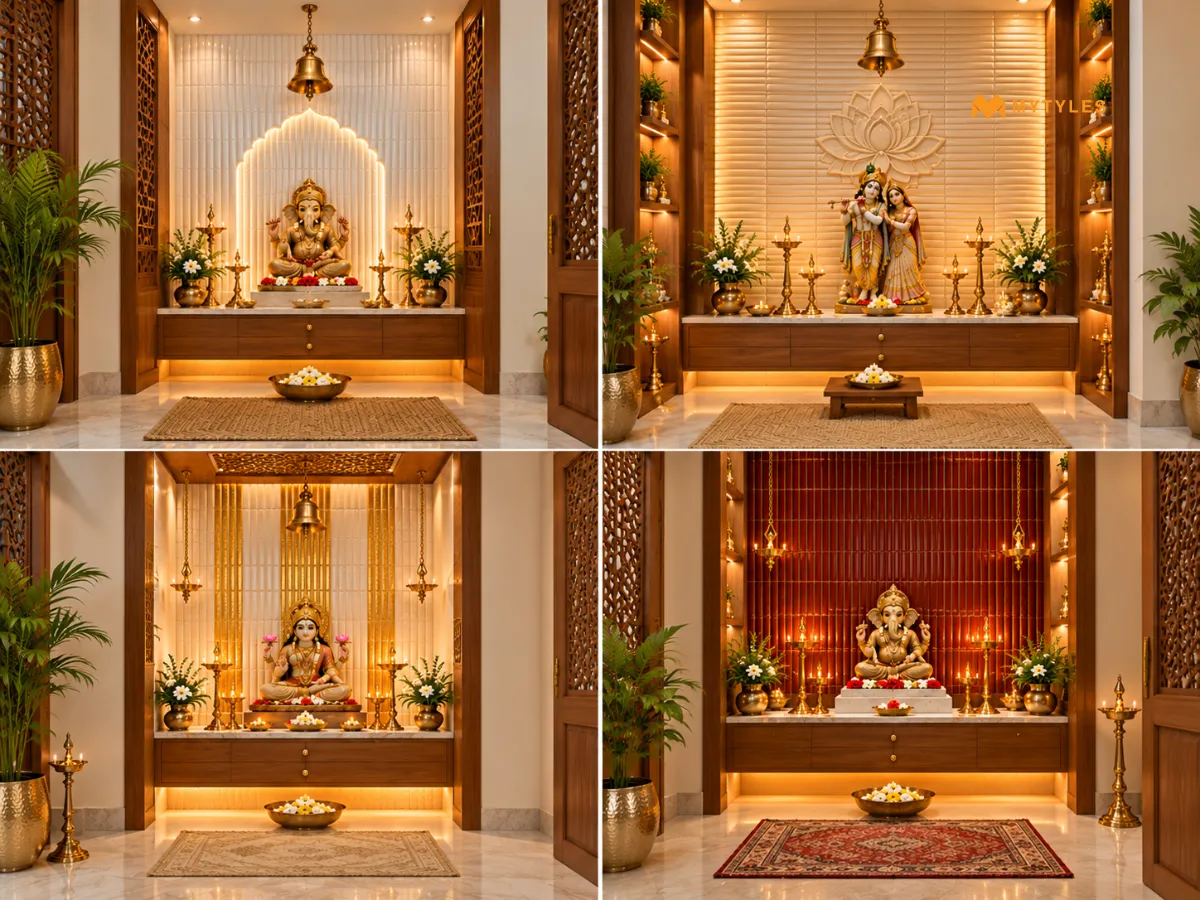 Choosing a Colour for the Mandir Wall